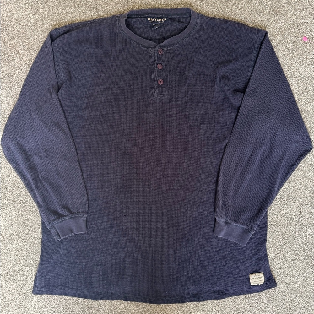 Britches Blue Long Sleeve 100% Cotton
